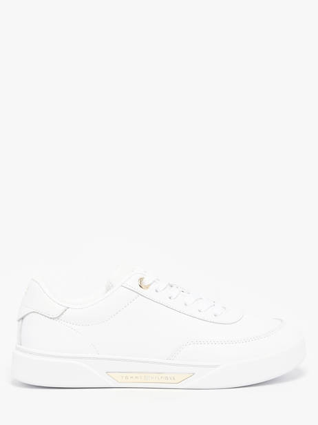 Sneakers Uit Leder Tommy hilfiger Wit women 8682YBS