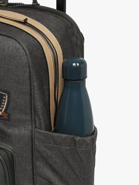 Rugzak Op Wieltjes 2 Compartimenten Cameleon Grijs vintage urban SR40 ander zicht 5