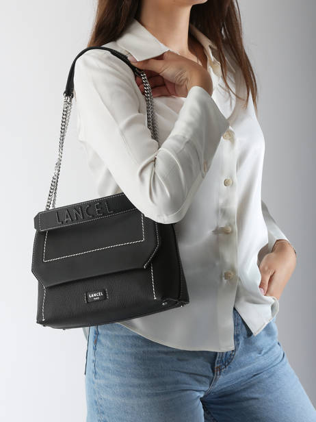 Cross Body Tas Ninon Leder Lancel Zwart ninon A13782 ander zicht 2