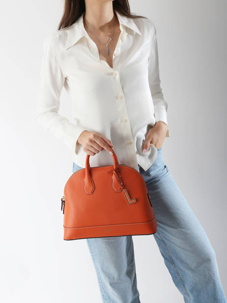Handtassen Belleville Leder Lancel Oranje belleville A13736 ander zicht 1
