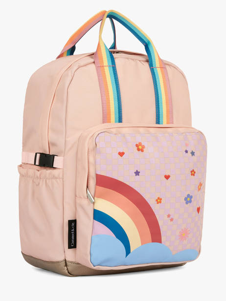 Rugzak 1 Compartiment Caramel et cie Roze boheme FI ander zicht 2