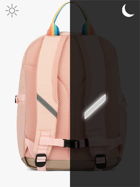 Rugzak 1 Compartiment Caramel et cie Roze boheme FI ander zicht 5