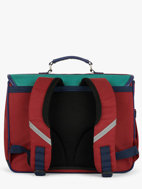 Boekentas 2 Compartimenten Caramel et cie Groen fier GA ander zicht 4