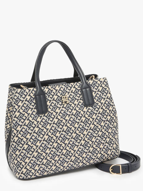 Cross Body Tas Th Jacquard Polyurethaan Tommy hilfiger Blauw th jacquard AW17444 ander zicht 1