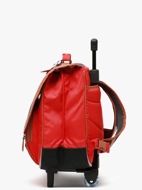 Boekentas Op Wieltjes 2 Compartimenten Tann's Rood les fantaisies g 43124 ander zicht 2