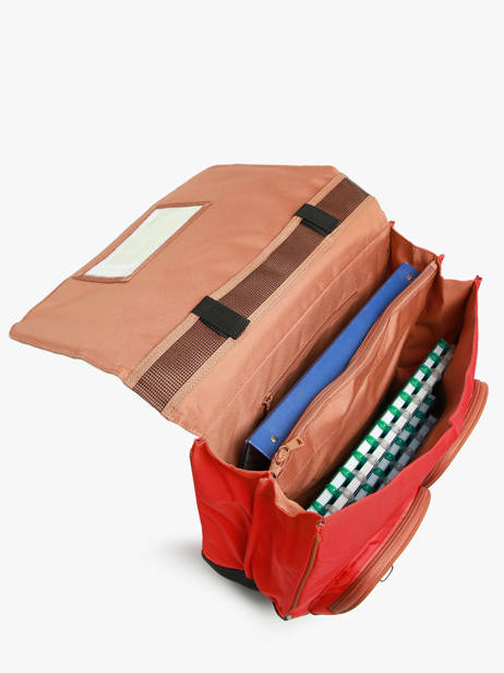 Boekentas Op Wieltjes 2 Compartimenten Tann's Rood les fantaisies g 43124 ander zicht 3