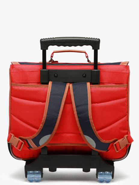 Boekentas Op Wieltjes 2 Compartimenten Tann's Rood les fantaisies g 43124 ander zicht 4