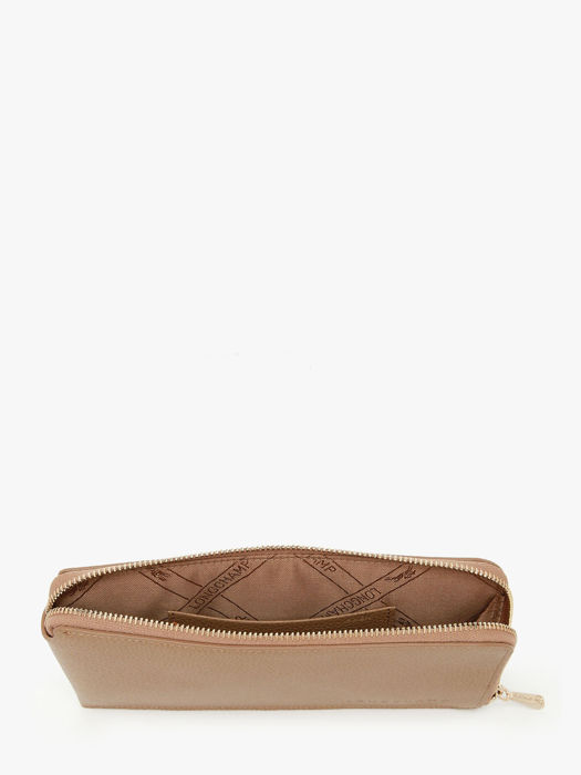 Longchamp Le foulonné Clutch Bruin