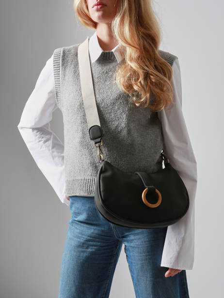 Cross Body Tas Crocus Woomen Zwart crocus WCRO29 ander zicht 1