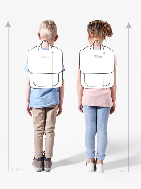 Rugzak Affenzahn Blauw large friends FAL ander zicht 1