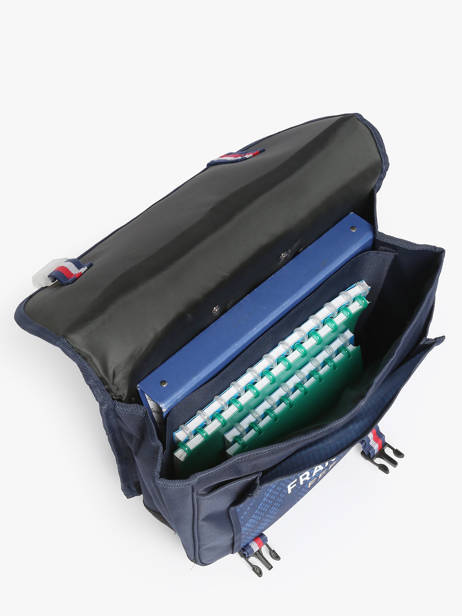 Boekentas Op Wieltjes 2 Compartimenten Federat. france football Blauw fff 25BX203A ander zicht 3