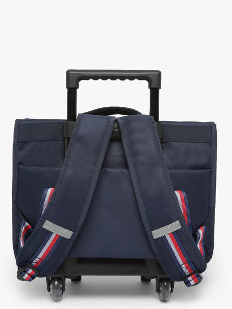 Boekentas Op Wieltjes 2 Compartimenten Federat. france football Blauw fff 25BX203A ander zicht 4