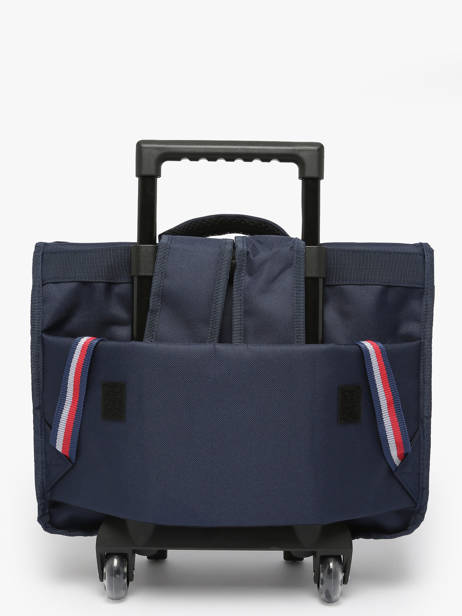 Boekentas Op Wieltjes 2 Compartimenten Federat. france football Blauw fff 25BX203A ander zicht 5