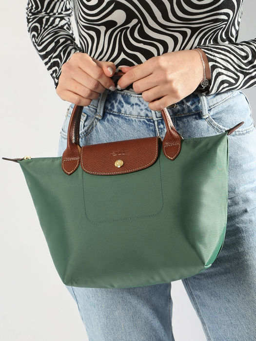 Longchamp Le pliage original Handtas Groen