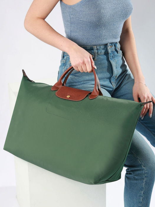 Longchamp Le pliage original Reistassen Groen