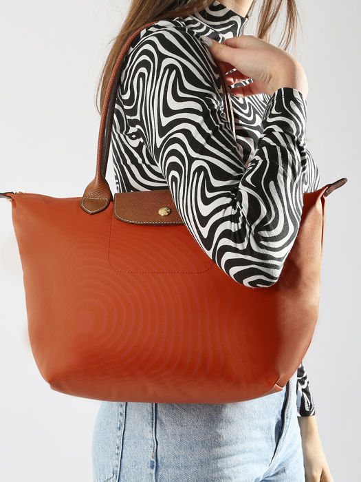 Longchamp Le pliage original Schoudertas Oranje