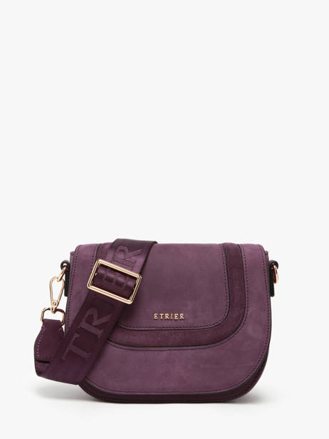 Cross Body Tas S Lasso Leder Etrier Violet lasso ELAS152S