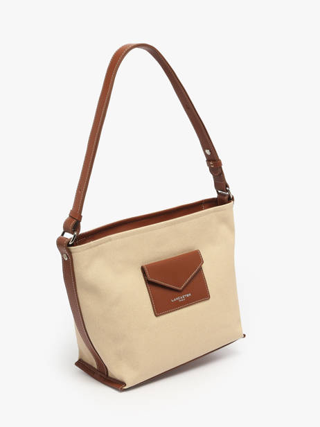 Cross Body Tas Canvas Kba Lancaster Beige canvas kba 51 ander zicht 1