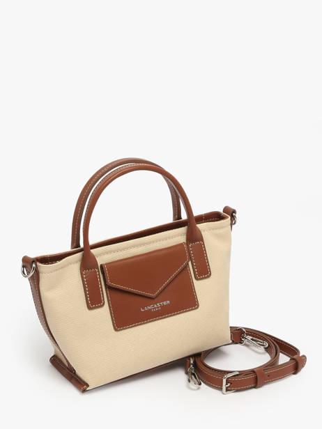 Cross Body Tas Canvas Kba Lancaster Beige canvas kba 49 ander zicht 2