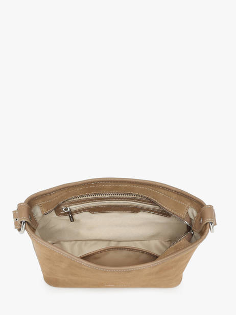 Cross Body Tas Suede Leder Lancaster Beige suede 80 ander zicht 2