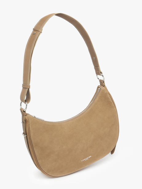 Schoudertas Suede Leder Lancaster Beige suede 82 ander zicht 1