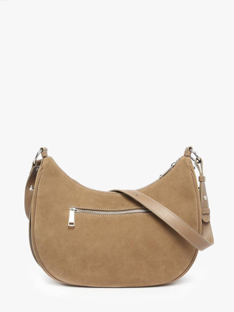 Schoudertas Suede Leder Lancaster Beige suede 82 ander zicht 3