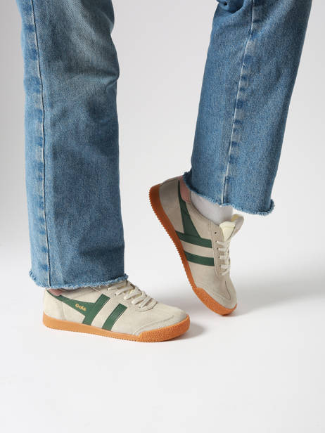 Sneakers Uit Leder Gola Beige women CLB538 ander zicht 1