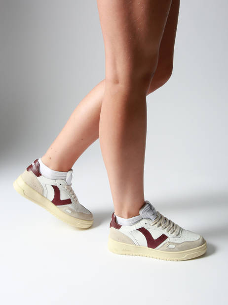 Sneakers Uit Leder Victoria Rood women 1257136 ander zicht 1