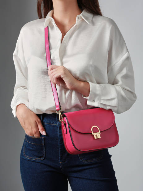 Cross Body Tas M Altair Leder Etrier Roze altair EALA081M ander zicht 1