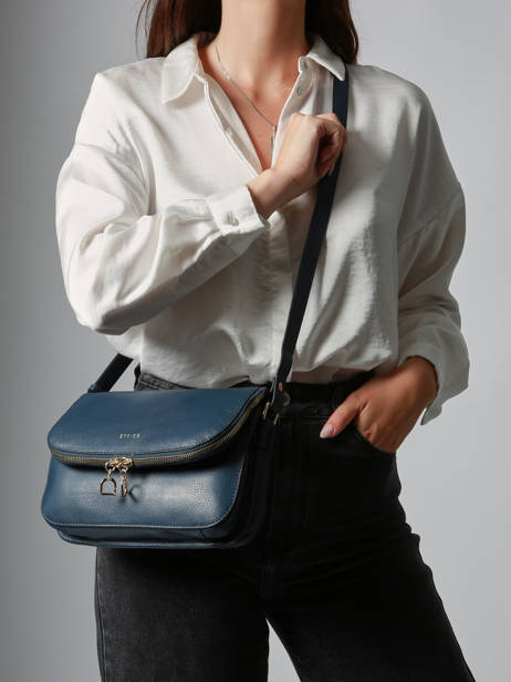 Cross Body Tas M Tradition Leder Etrier Blauw tradition ETRA059M ander zicht 1