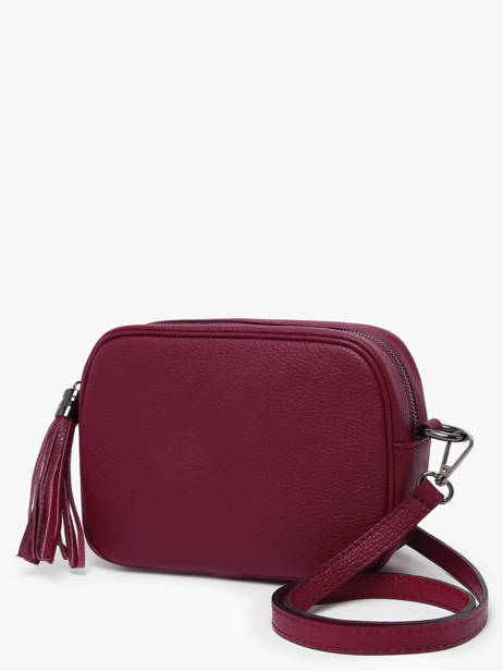 Cross Body Tas Caviar Leder Milano Violet caviar CA2006N ander zicht 2