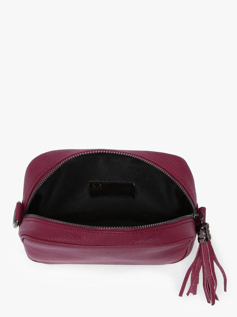 Cross Body Tas Caviar Leder Milano Violet caviar CA2006N ander zicht 3