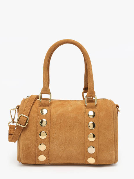 Handtassen Velvet Leder Milano Bruin velvet VE25066
