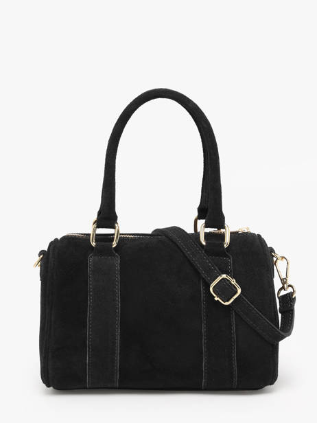 Handtassen Velvet Leder Milano Zwart velvet VE25066 ander zicht 4