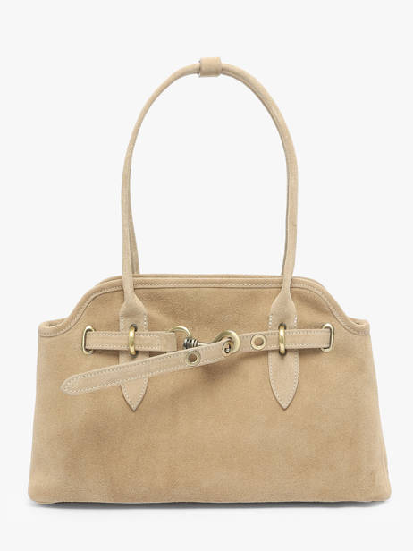 Schoudertas Velvet Leder Milano Beige velvet VE260610