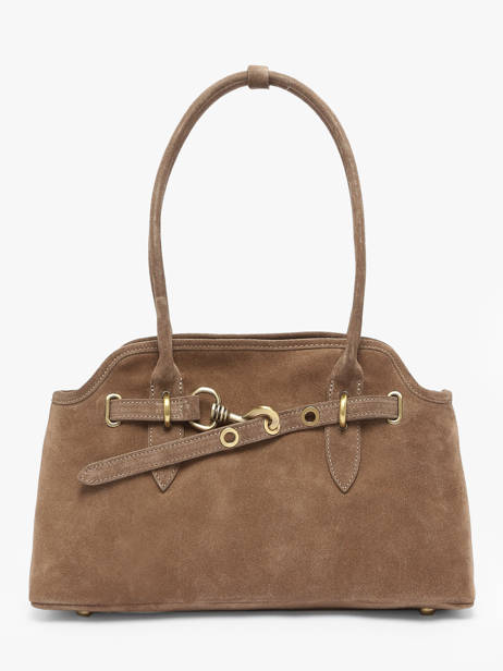 Schoudertas Velvet Leder Milano Beige velvet VE260610