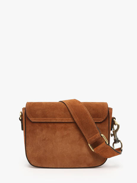 Cross Body Tas Velvet Leder Milano Bruin velvet VE260611 ander zicht 4