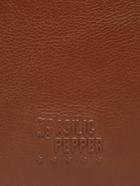 Schoudertas Cow Leder Basilic pepper Bruin cow BCOW84 ander zicht 5