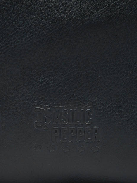 Cross Body Tas Cow Leder Basilic pepper Zwart cow BCOW83 ander zicht 5