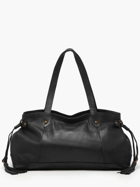 Handtassen Cow Leder Basilic pepper Zwart cow BCOW80