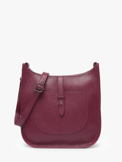 Cross Body Tas Caviar Leder Milano Rood caviar CA25068