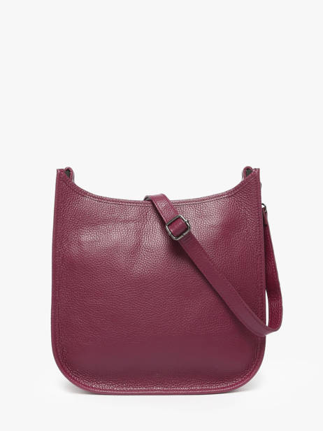 Cross Body Tas Caviar Leder Milano Rood caviar CA25068 ander zicht 4