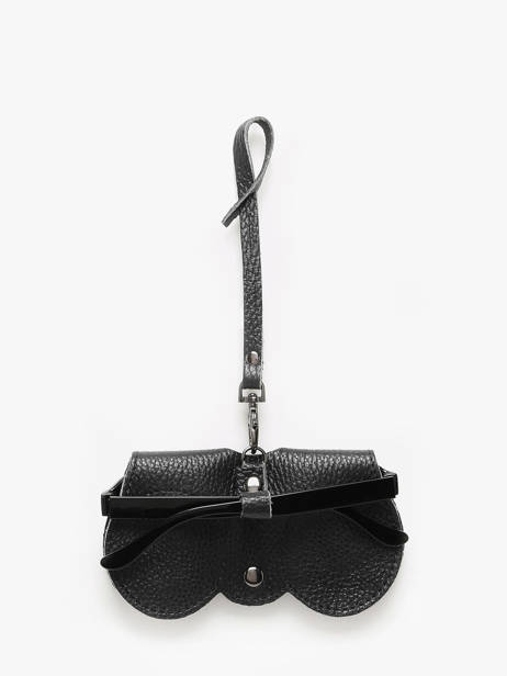 Brilhouder Caviar Leder Milano Zwart caviar CA25069 ander zicht 3