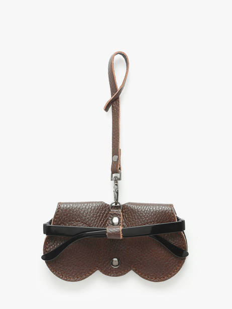 Brilhouder Leder Milano Bruin caviar CA25069 ander zicht 3