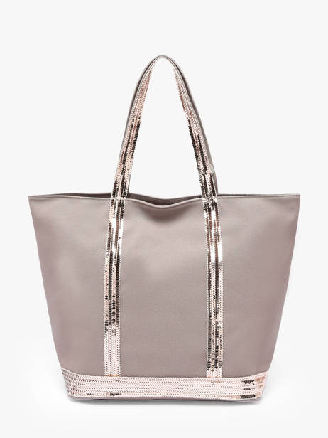 Handtas Cabas Katoen Vanessa bruno Grijs cabas 1V40378 ander zicht 4