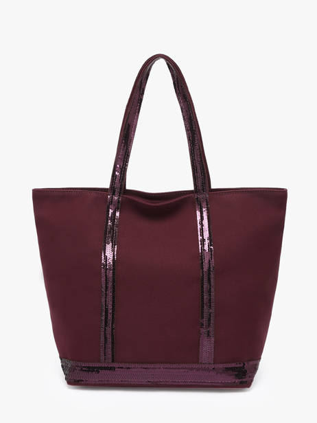 Handtas Cabas Katoen Vanessa bruno Rood cabas 1V40378 ander zicht 4