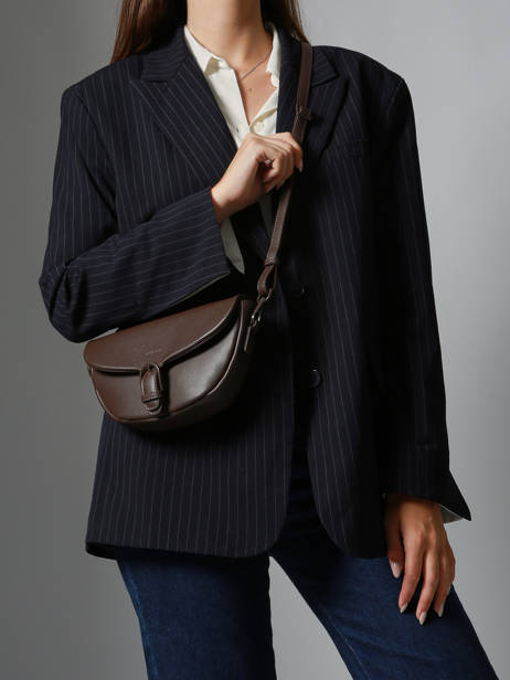 Cross Body Tas S Oxer Leder Etrier Bruin oxer EOXE065U ander zicht 1