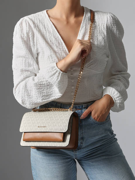 Cross Body Tas Claire Michael kors Beige claire R5GC7L3B ander zicht 1
