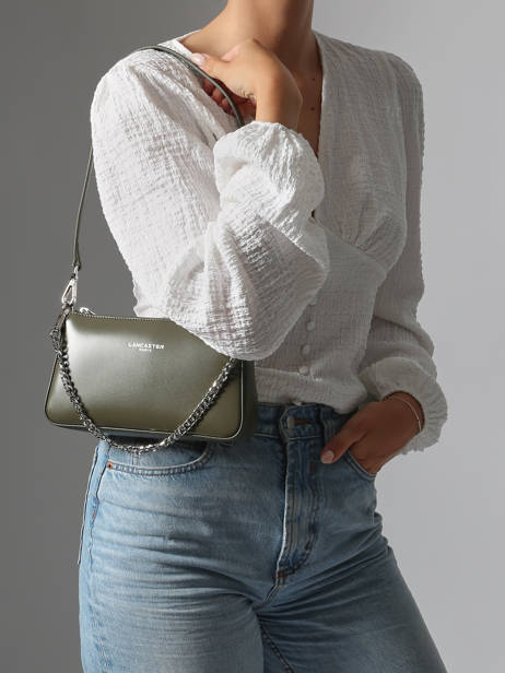 Baguette Tas Suave Leder Lancaster Groen suave even 14 ander zicht 1