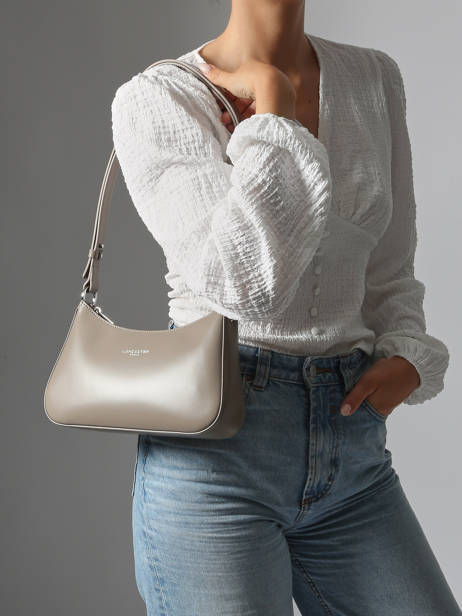 Cross Body Tas Suave Leder Lancaster Grijs suave ace 22 ander zicht 1